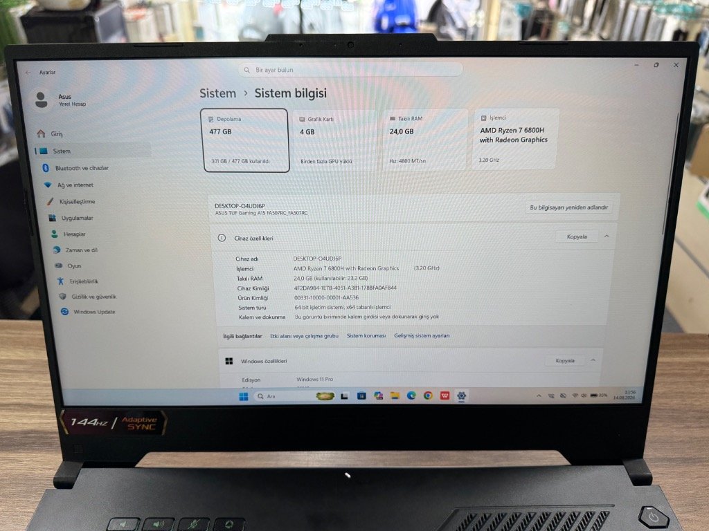 Asus TUF Gaming A15 - Detay 3